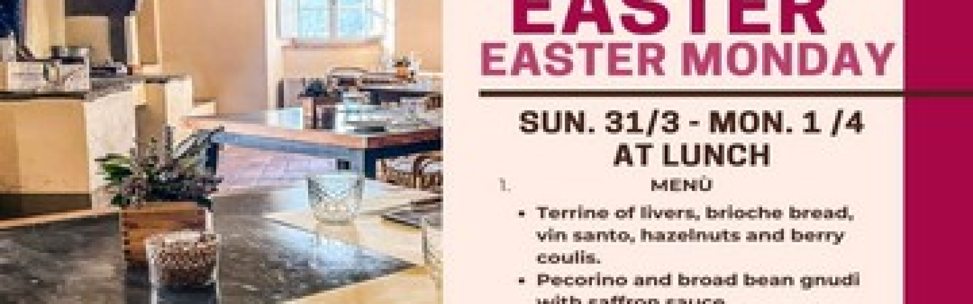 EASTER AND EASTER MONDAY AT CASA CHIANTI CLASSICO